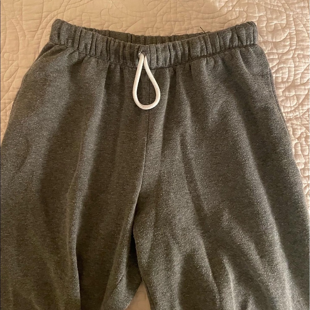 Colsie Women's Fleece Lounge Jogger Pants Charcoal Gray Sweatpants